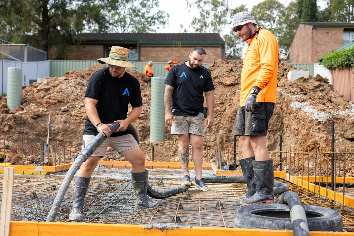 Concrete foundation work in Victoria TX